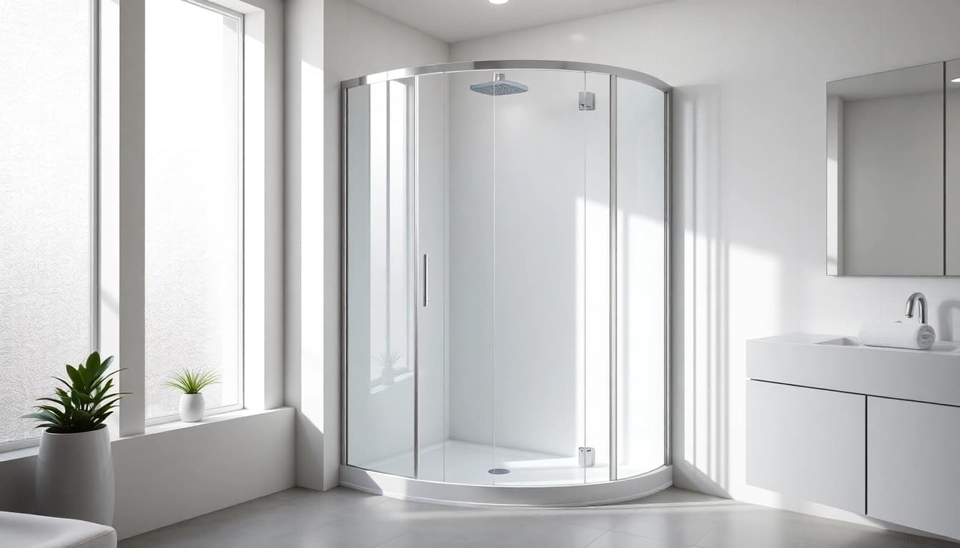 Die duschkabine 80x80 bietet modernen Komfort mit eleganten Details in einem stilvollen Badezimmer.