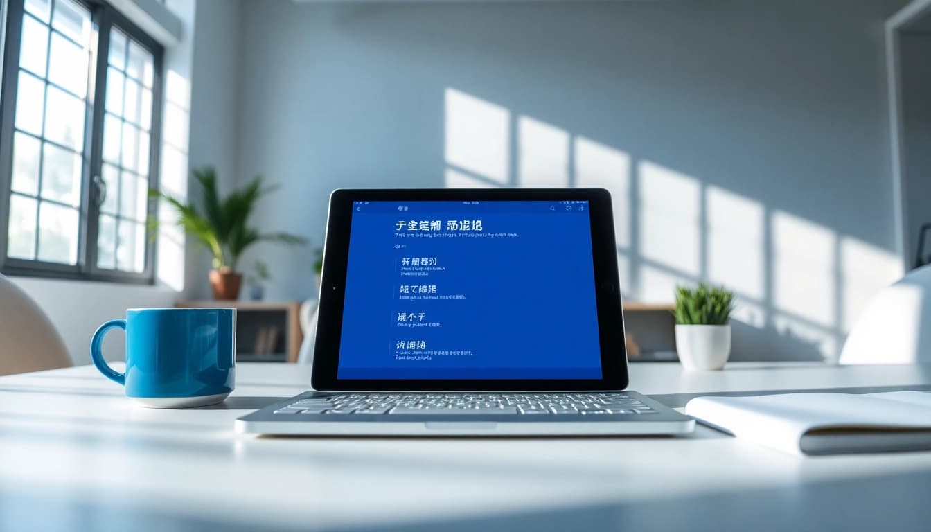 Engaging workspace featuring the 有道 translation app on modern devices, emphasizing innovative learning.