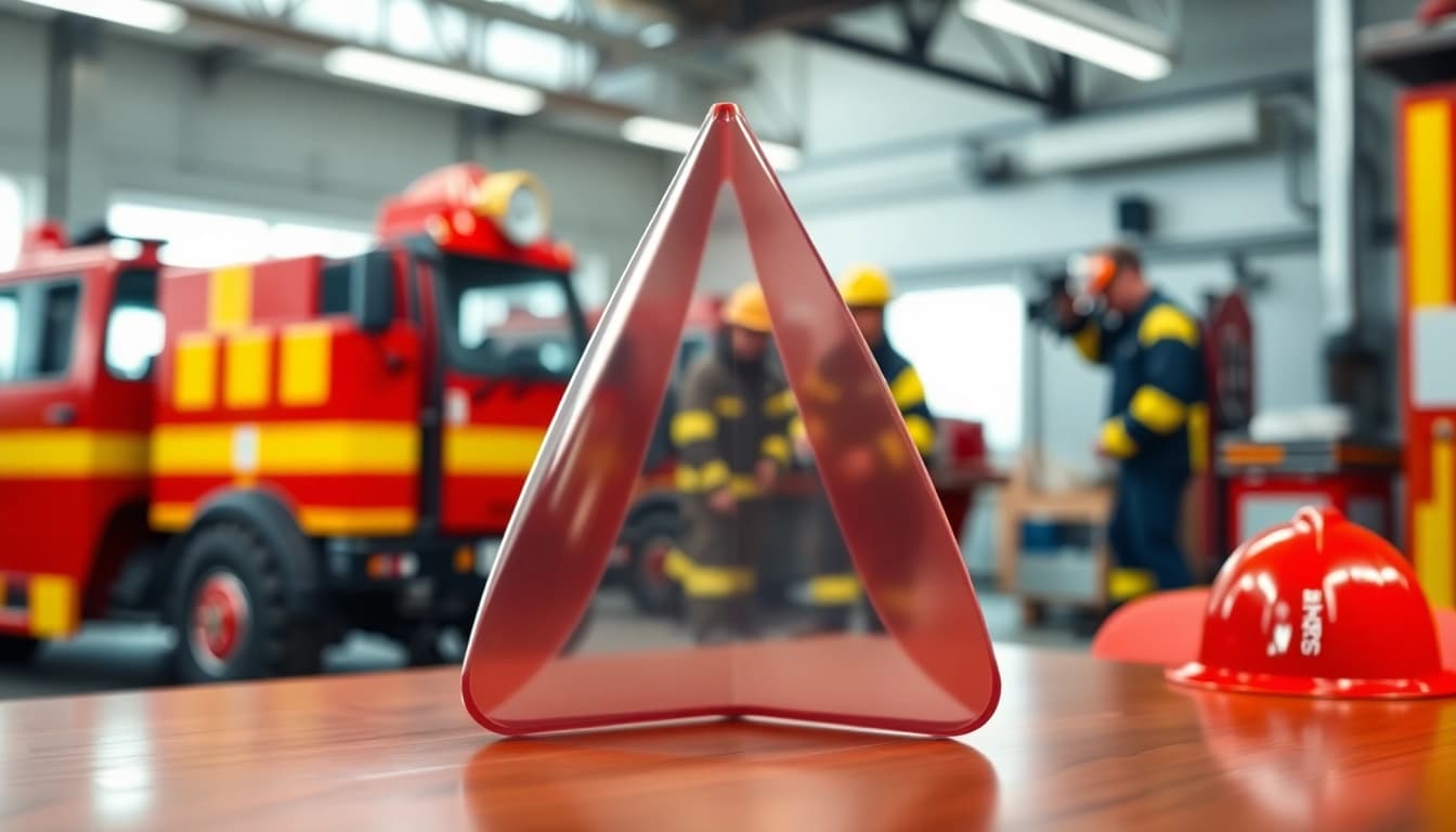 Learn about the fire tetrahedron through a detailed model in a training environment.