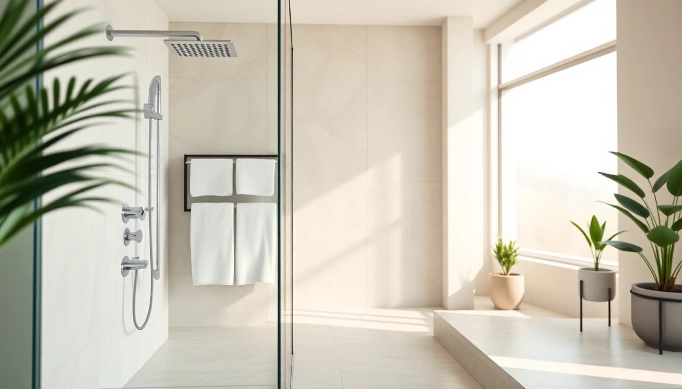 Discover elegant showers au with luxurious features in a modern bathroom setup.