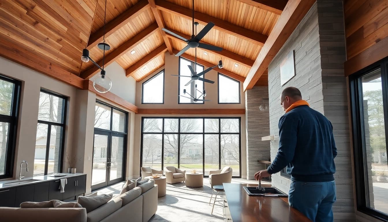 High-end remodeling contractor Austin showcasing luxury home design in a sophisticated setting.
