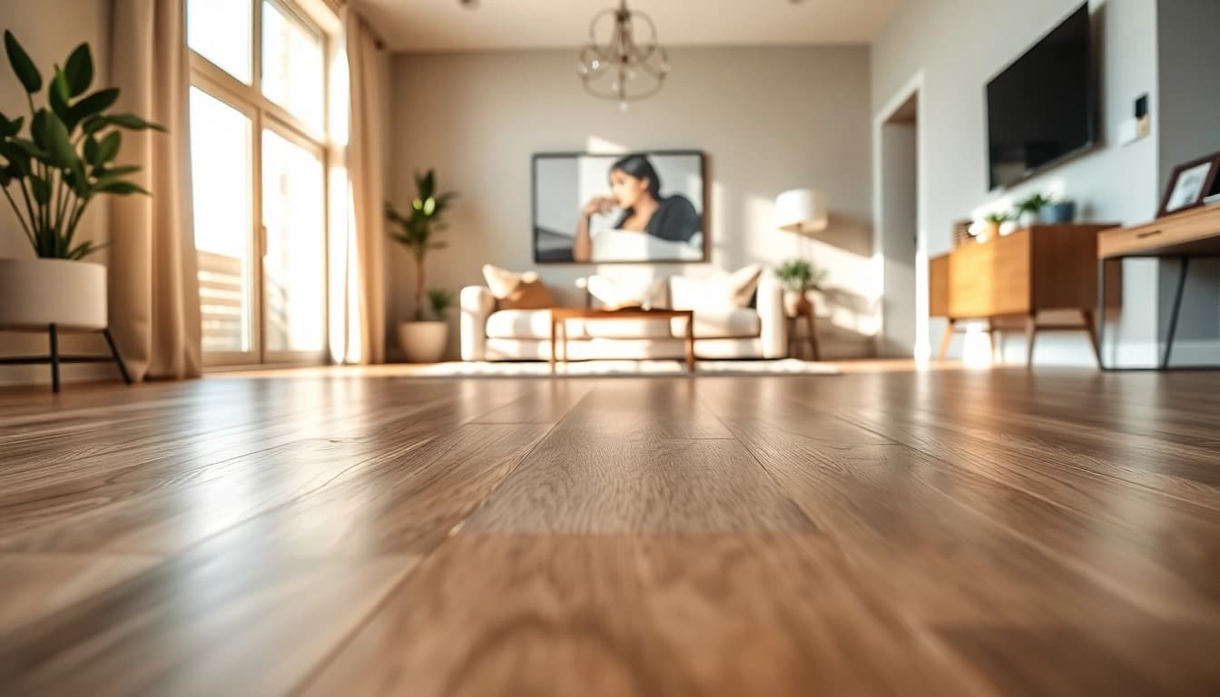 Enhance your space with flooring chicago featuring Juneau LVP flooring in a modern home setting.