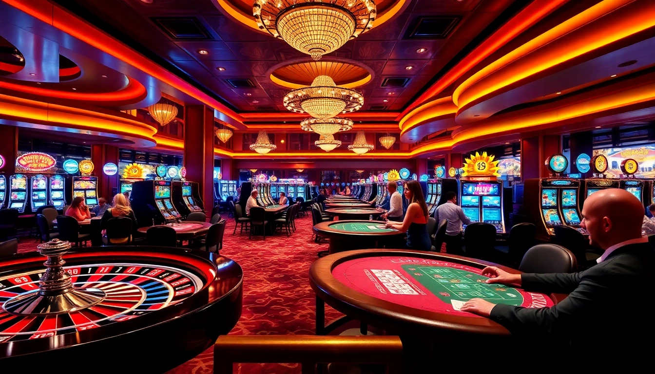Exciting gambling scene featuring players enjoying games at 32win32 casino tables.