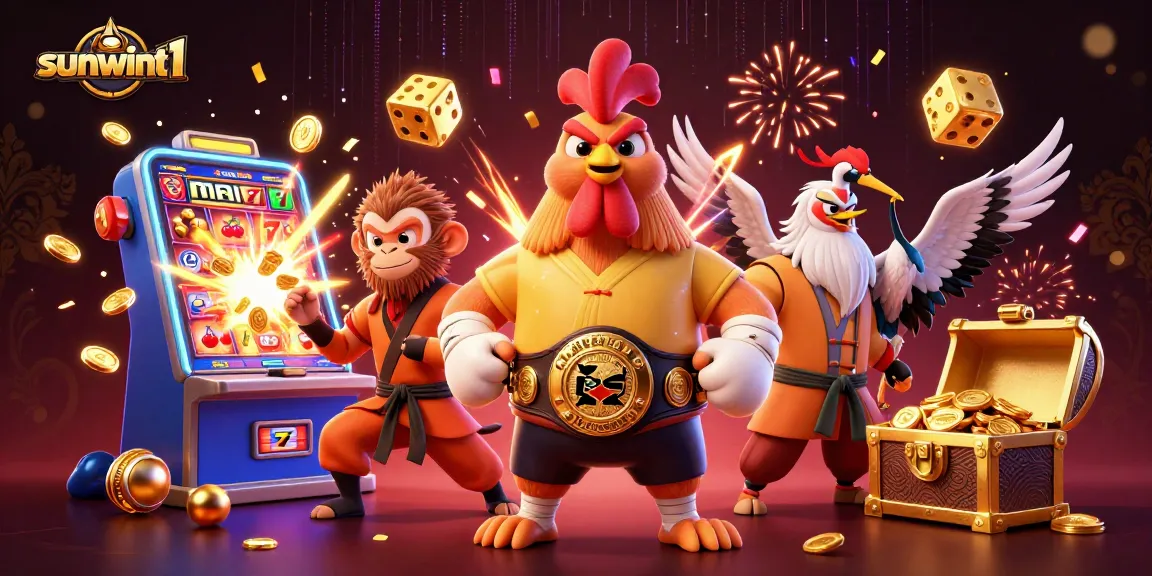 Experience thrilling jackpots and excitement with sunwint1 in this dynamic casino scene.